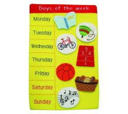 Days Of The Week Planner - Wall Hanging Chart