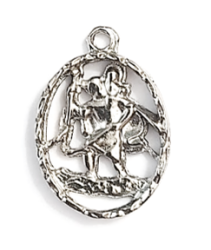 St Christopher Cut Out Medal - 2.5CM