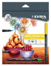 Lyra Aqua Brush Duo Card Box 12 Pcs