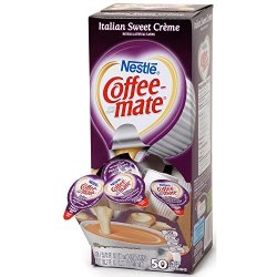 Coffee-mate 84652 Liquid Coffee Creamer Italian Sweet Creme 0.375 Oz Cups Box Of 50
