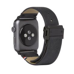 Decoded 42mm Leather Strap for Apple Watch Series 1 2 3 in Black