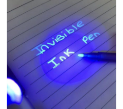 Invisible Ink Pen With LED Light
