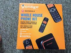 Vonage Phone Solution Adapter + Cordless Phone System New For 2011 Vonage Digital Phone System Adapter And Dect 6.0 Motorola Cordless System L603 Not