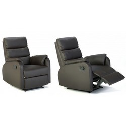 2 X Miguel Pu Recliners - Brown