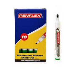 PM15.PERMANENT Markers.chisel Tip.box Of 10-GREEN.