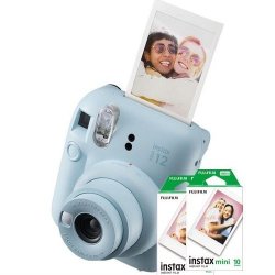 Fujifilm Instax Cam MINI 12 Pastel Blue Combo 1