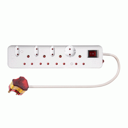 Ellies 8-Way Multiplug with Surge Protection