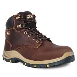 JCB Hiker Hro Brown Composite Toe Men's Boot Including Free High Quality Work Gloves - 9