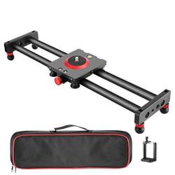 Neewer Camera Slider Carbon Fiber Dolly Rail 16 INCHES 40 Centimeters With 4 Bearings For Smartphone Nikon Canon Sony Camera 12LBS Loading