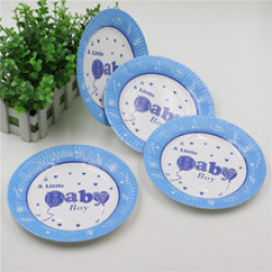 Baby Shower Baby Boy Paper Plates 10pcs
