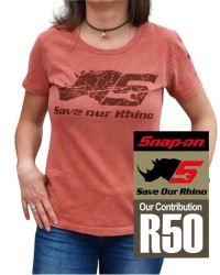 Save Our Rhino Dirt Ladies Cut T-shirt