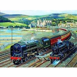 Diy Oil Painting Newsight Paintworks Paint By Number For Kids And Adults British Train