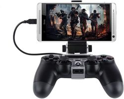 Megadream PS4 Controller Android Phone Gaming Mount Holder For Sony Playstation PS4 PS4 Slim PS4 Pro & Samsung Galaxy S8 S8+ S7 Edge S7