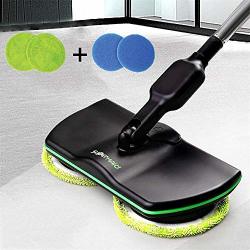 Electric Spinning Mop Cordless Household Cleaning Mop Rechargeable Handheld Spin Maid Floor Cleaner Powered Scrubber Polisher Mop Carpet Tile Sweeper For Living Room Bedroom