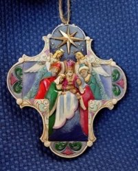 Jim Shore's "nativity Cross" - Hanging Ornament