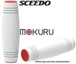 Sceedo Mokuru Fidget Roller Stick Stress Toy in Wood Finish White