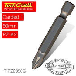 Tork Craft POZI.3 X 50MM Power Bit 1 CARD