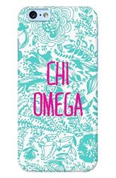 Chi Omega Chio Floral Pattern Blue Lines Iphone 6 Case Lighweight Decorative Iphone 6 Case With Glossy Finish Iphone 6