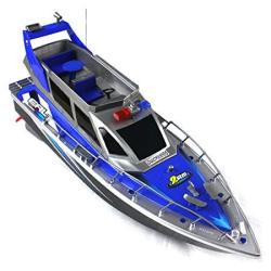 Speed Police Rc Boat Electric Full-function Big-size 4-CHANNEL Patrol Craft Remote Control Boat With Rechargeable Batteries
