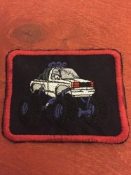 Monster Truck Badge Patch