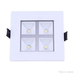 4w Led Panel Light Square Recessed Ceiling Downlight With Rounded Corners 400lm For Kitchen Bathroom