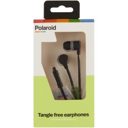 Polaroid Tangle-free Earphones Black