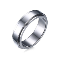 Stainless Steel Spinner Ring - 10 Us