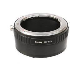 Fotasy Nikon Lens To Sony E-mount Nex Camera NEX-5R NEX-5T NEX-6 NEX-7 A6500 A6300 A6000 A5100 A5000 A3500 A3000 NEX-VG30 NEX-VG900 NEX-FS100 NEX-FS700 NEX-EA50