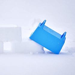 Superio Snow Toy Block Mold Brick Form & Sand Mold Block - Light Blue Kids Durable Outdoor Toys Winter Snow Fort Snow Castle Summer