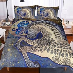 Gold unicorn outlet bedding