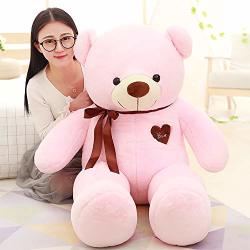 Lapapaye Stuffed Animal Teddy Bear With Sweatheart Plush Animal Toys For Girlfriend Children Friends At Christmas Halloween Party Pink PINK-80CM 31"
