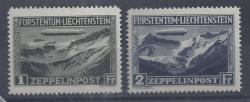 Liechtenstein 1932 Zeppelin Set Of 2 Very Fine Mint