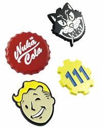 Fallout Nuka Cola 111 Shelter Atom Cat And Vault Boy 4 Lapel Pin Set