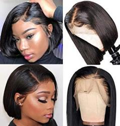Short Lace Front Human Hair Wig 