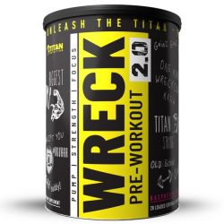 Wreck 2.0 Pre Workout Raspberry Rampage 20 Loaded Servings - 280G