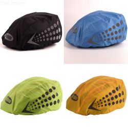 Waterproof Bicycle Helmet Rain Cover Reflective Safety Helmets Cycling Equipment For Adults