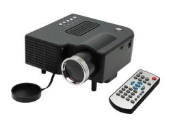 Portable MINI LED Entertainment Projector - Black