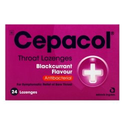 Cepacol Throat Lozenges Blackcurrant 24 Lozenges