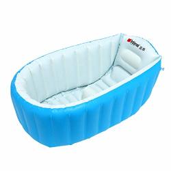 Holata Baby Bathtub Inflatable Children Anti-slippery Foldable Travel Basin Seat Big Portable MINI Air Swimming Pool Kid Infant Toddler