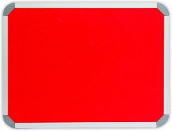 Info Board Aluminium Frame - 3000 1200MM - Red