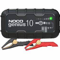 Noco GENIUS10 10A Automatic Smart Charger 6V And 12V Portable Automotive Car Battery Charger Battery Maintainer Float Charger Trickle Charger And Battery Desulfator With