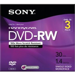 Sony 3DMW30R2HC 3-PACK 8CM Dvd-rw With Hangtab