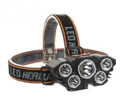 5 LED USB Rechargeable Highlight Head Lamp