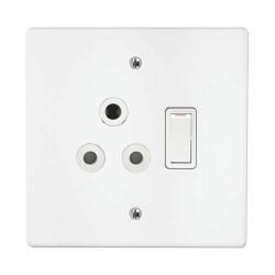 Single Switch Socket+ Cover 4X4 18050 101