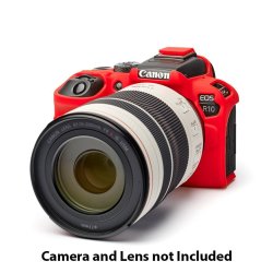 Pro Silicon Camera Case For Mirrorless Canon R10 - Red - ECCR10R