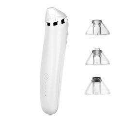 Electric Pore Vacuum Acne Comedone Extractor Kit With 4 Levels - White
