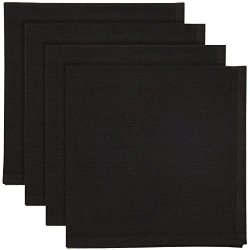 Now Designs Spectrum Cotton Napkins Set Of 4 Black