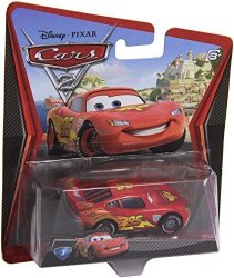 Disney pixar Cars 2 Lightning Mcqueen With Racing Wheels Die-cast Vehicle 3