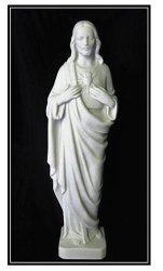 52CM Sacred Heart Marble Statue
