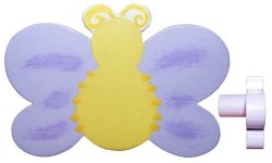 Baby Butterfly Drawer Knob Purple